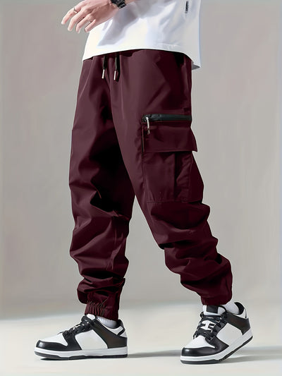 Mens Cargo Pants with Zip Pockets