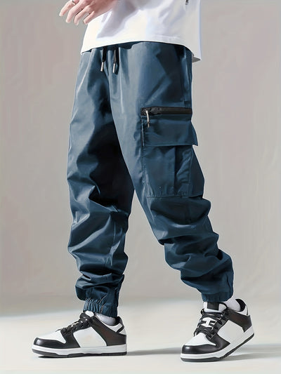 Mens Cargo Pants with Zip Pockets