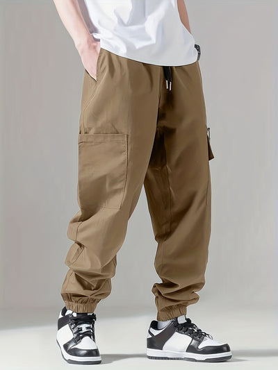 Mens Cargo Pants with Zip Pockets