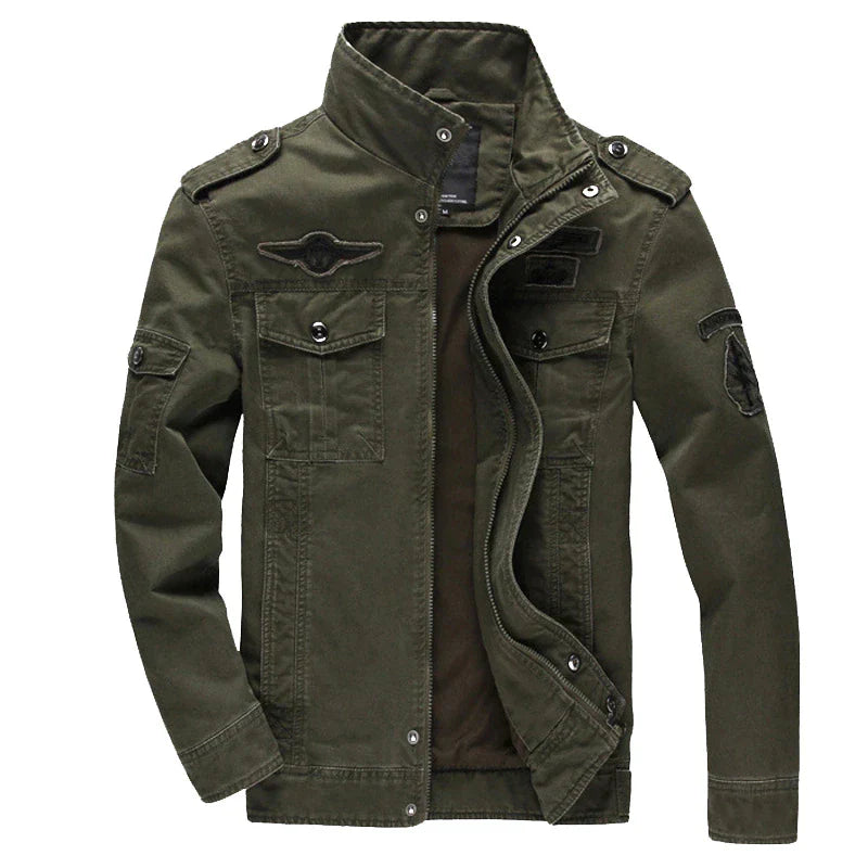 Leo - Men’s Pilot Jacket with Stand-Up Collar