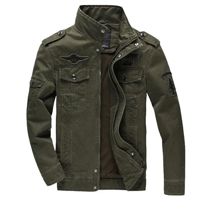 Leo - Men’s Pilot Jacket with Stand-Up Collar