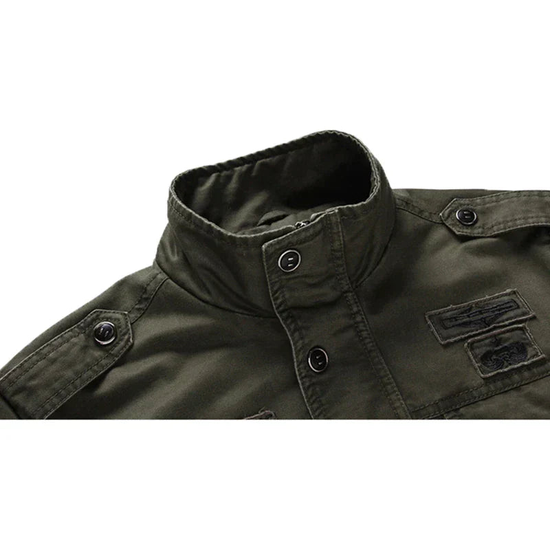 Leo - Men’s Pilot Jacket with Stand-Up Collar