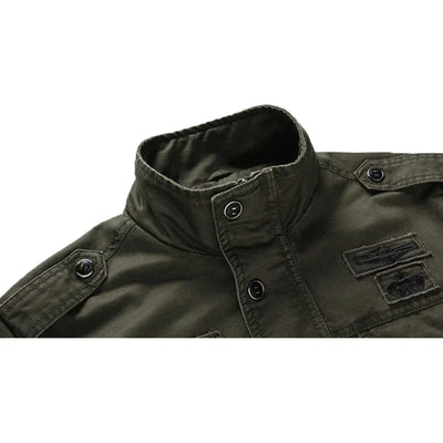 Leo - Men’s Pilot Jacket with Stand-Up Collar