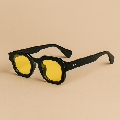 Alte Geld Sonnenbrille Herren-6