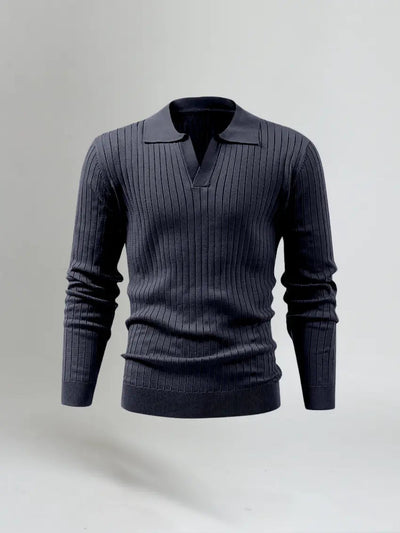 Gestreiftes Langarm Polo