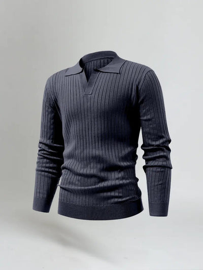 Gestreiftes Langarm Polo