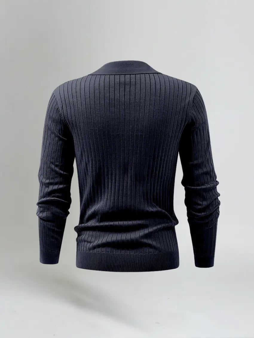 Gestreiftes Langarm Polo
