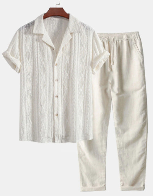 Kyler - Old Money Cuban Shirt Set