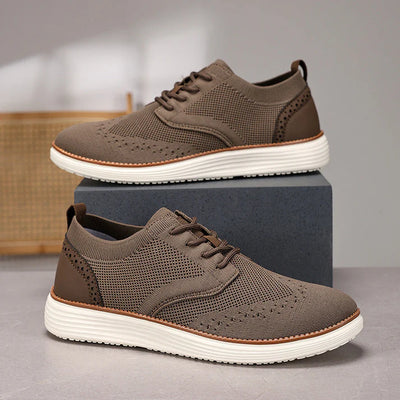 Lace-Up Office Shoes Men with Comfortable Sole