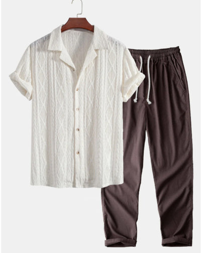 Kyler - Old Money Cuban Shirt Set