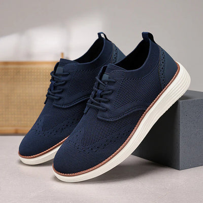 Lace-Up Office Shoes Men with Comfortable Sole