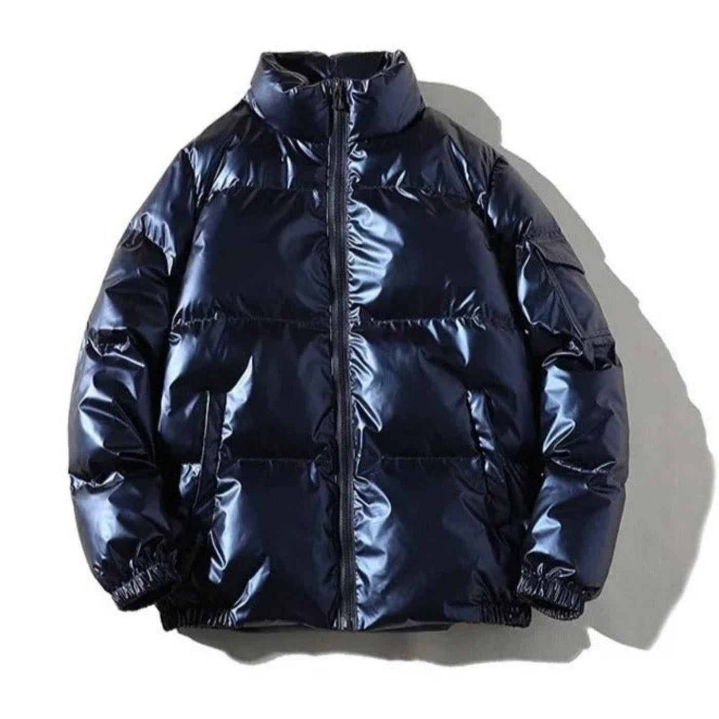 Connor - Shiny Insulated Puffer Jacket with Hood