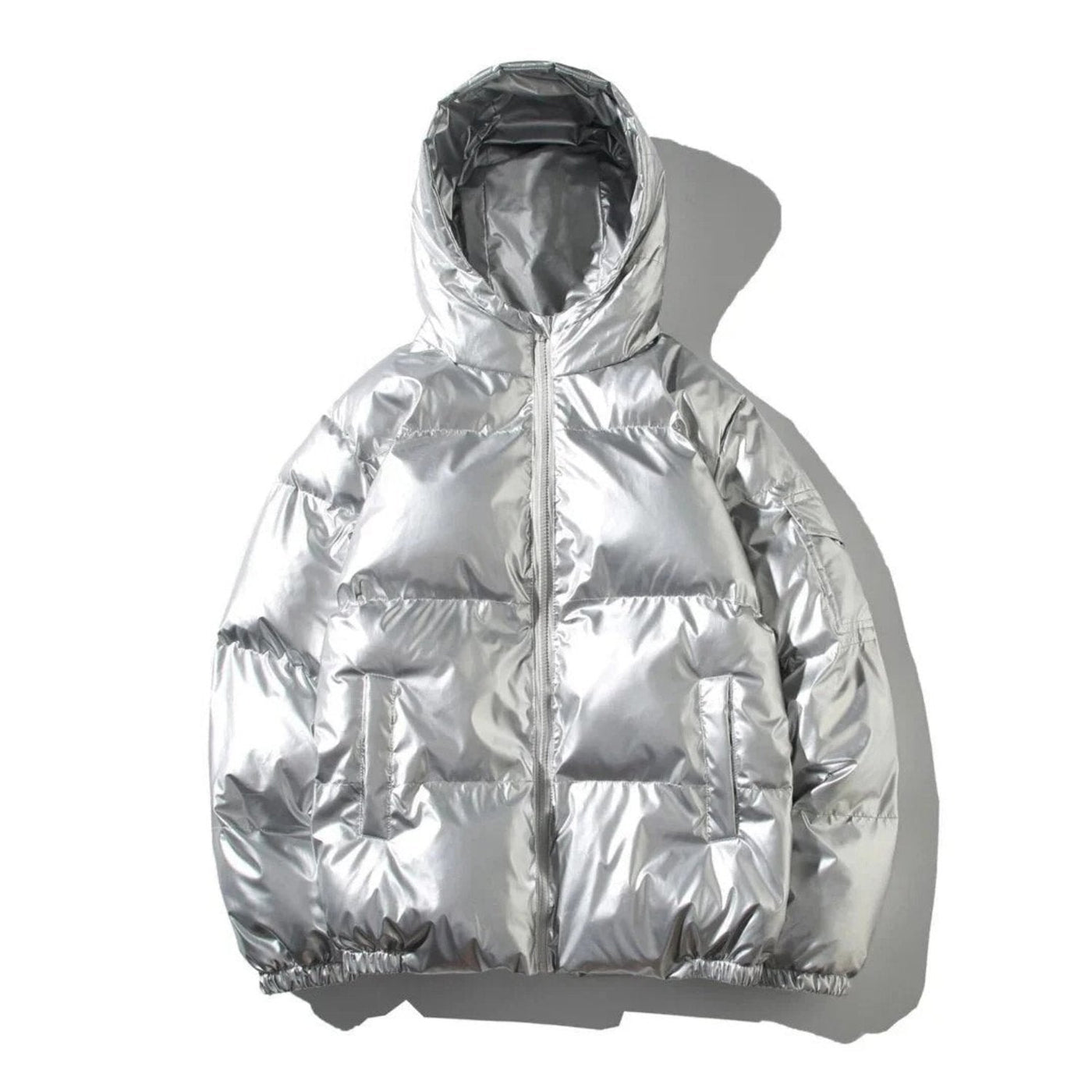 Connor - Shiny Insulated Puffer Jacket with Hood