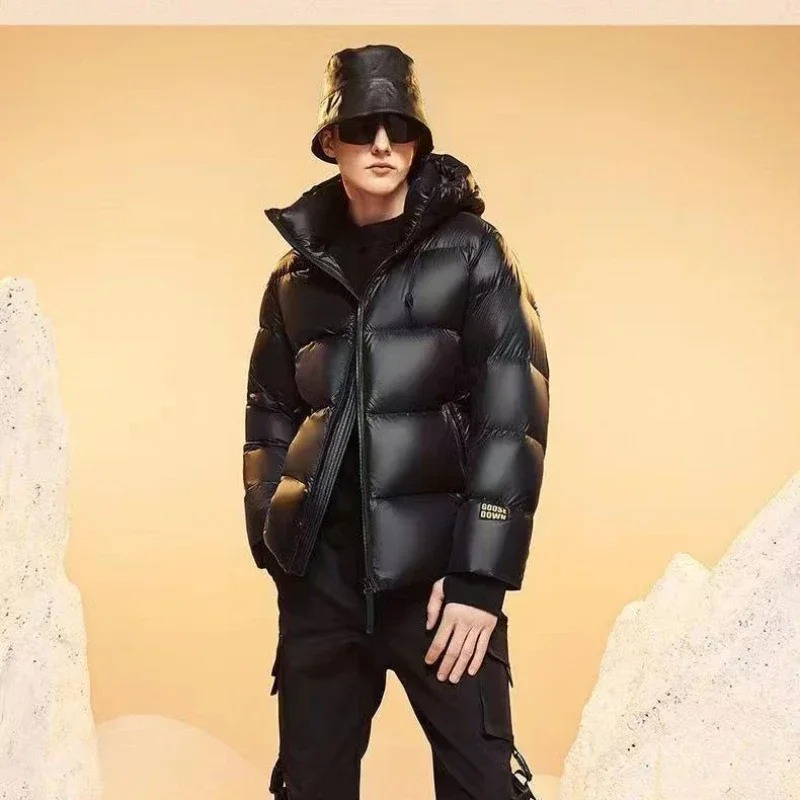 Douglas - Trendy Insulated Hooded Puffer Jacket Black