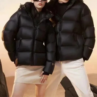Douglas - Trendy Insulated Hooded Puffer Jacket Black