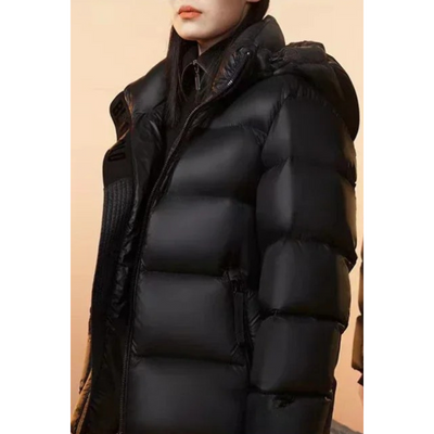 Douglas - Trendy Insulated Hooded Puffer Jacket Black