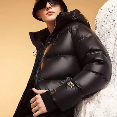 Douglas - Trendy Insulated Hooded Puffer Jacket Black