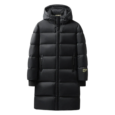 Ciaran - Insulated Long Down Winter Coat Black