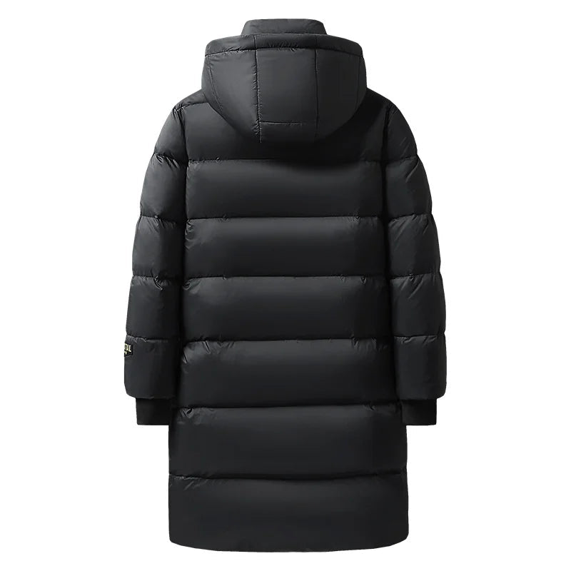 Ciaran - Insulated Long Down Winter Coat Black