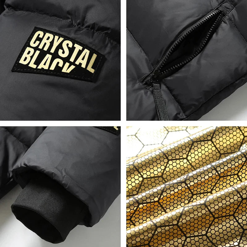Ciaran - Insulated Long Down Winter Coat Black
