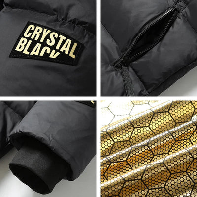 Ciaran - Insulated Long Down Winter Coat Black