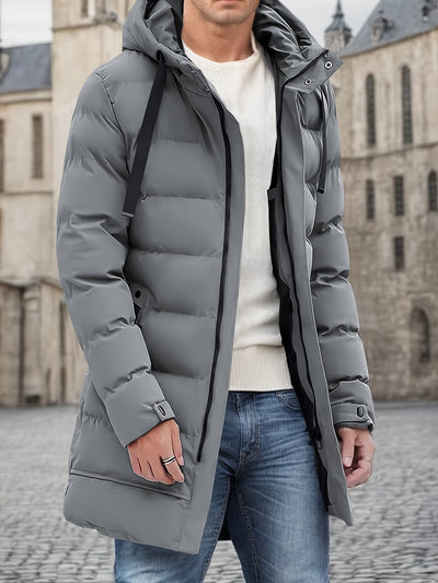 Malvern - Warm Long Hooded  Puffer Jacket Men