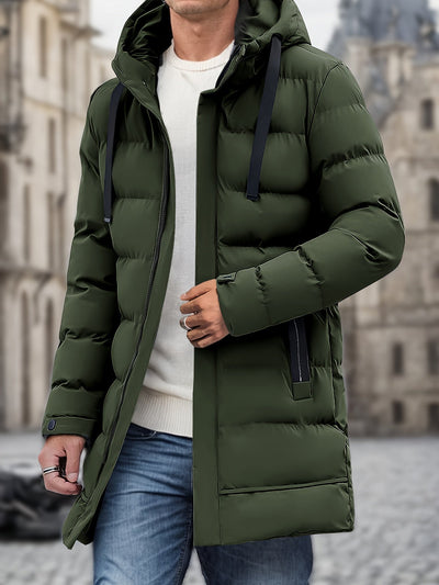 Malvern - Warm Long Hooded  Puffer Jacket Men