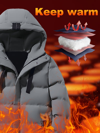 Malvern - Warm Long Hooded  Puffer Jacket Men