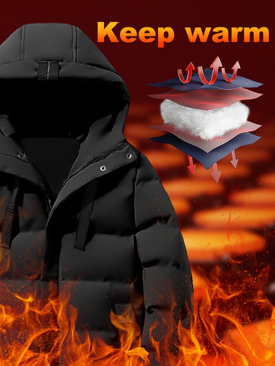 Malvern - Warm Long Hooded  Puffer Jacket Men