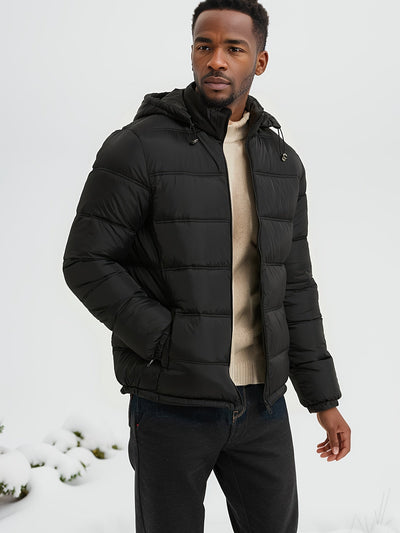 Ethan - Quilted Men's Winter Jacket with Hood