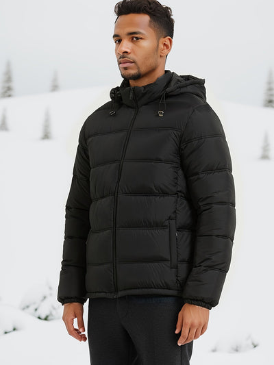 Ethan - Quilted Men's Winter Jacket with Hood