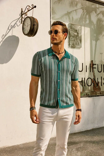 Retro Herren Poloshirt-2