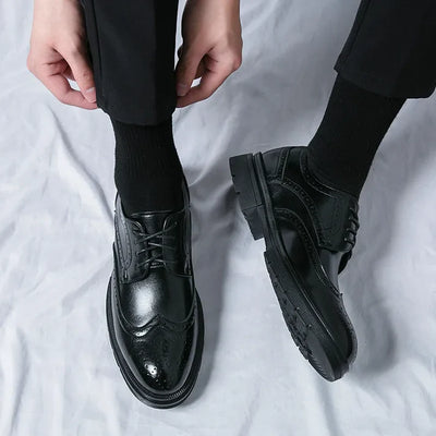 Formal Oxford Lace-Up Office Shoes Men - Chunky Soles