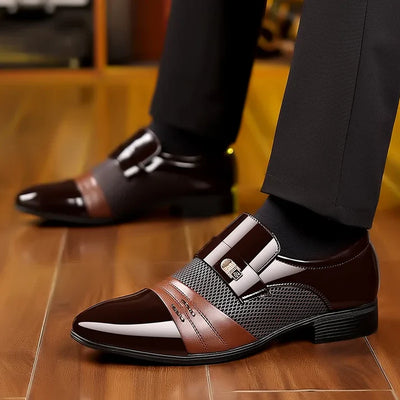 Slip-On Patent Oxford Office Shoes Men