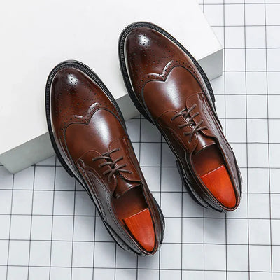Formal Oxford Lace-Up Office Shoes Men - Chunky Soles