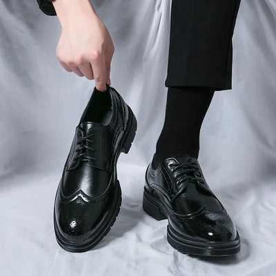Formal Oxford Lace-Up Office Shoes Men - Chunky Soles