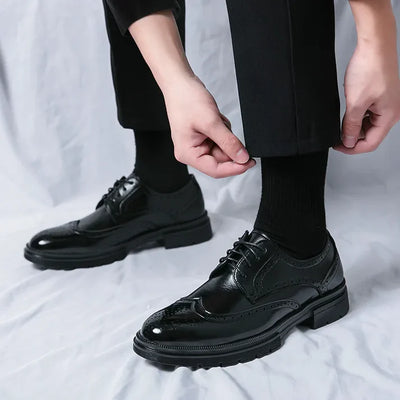 Formal Oxford Lace-Up Office Shoes Men - Chunky Soles