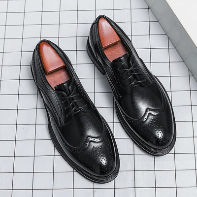 Formal Oxford Lace-Up Office Shoes Men - Chunky Soles