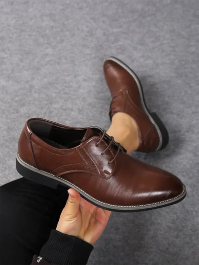 Polished Classic Lace-Up Oxford Office Shoes