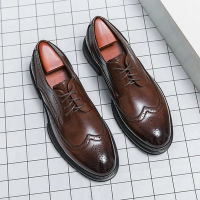 Formal Oxford Lace-Up Office Shoes Men - Chunky Soles