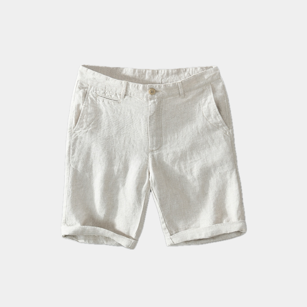 Old Money Leinen Shorts-2