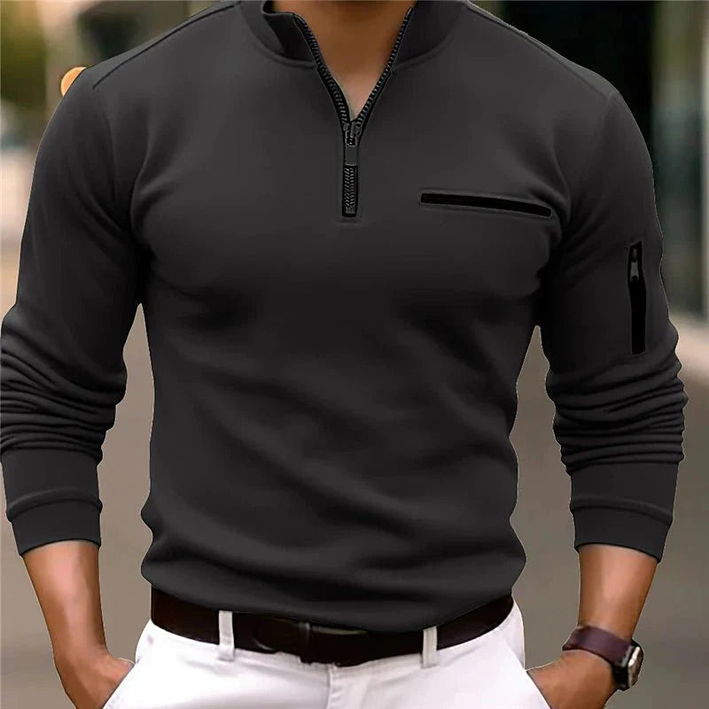 Slim Fit Half-Zip Sweater