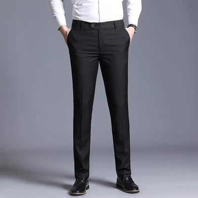 Slim Fit Office Trousers Men