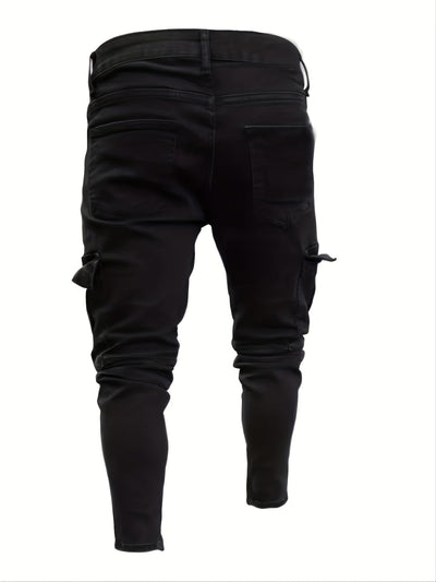 Slim Fit Stretch Cargo Jeans