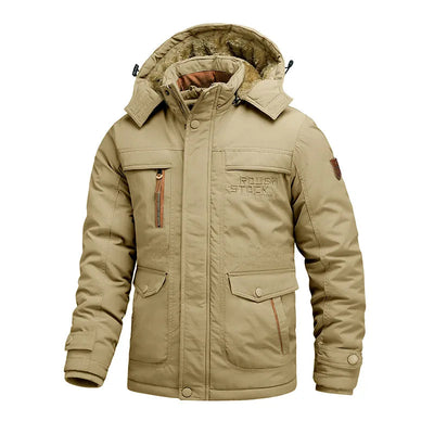 Tactical Waterproof Winter Jacket for Men with Hood