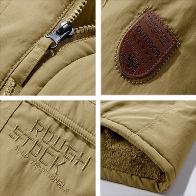 Tactical Waterproof Winter Jacket for Men with Hood