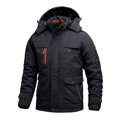 Tactical Waterproof Winter Jacket for Men with Hood