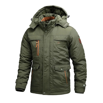 Tactical Waterproof Winter Jacket for Men with Hood