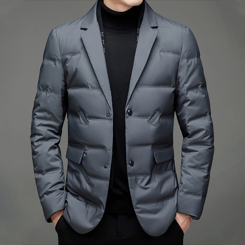 Thomas - Tailored Waterproof Puffer Blazer Jacket Men