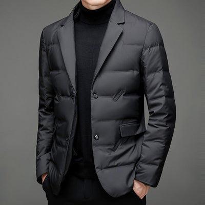 Thomas - Tailored Waterproof Puffer Blazer Jacket Men